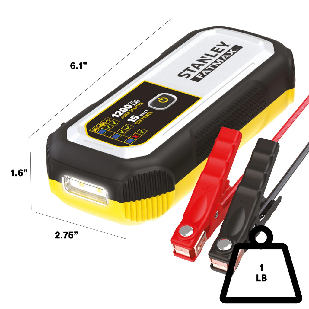 1200 Amp Lithium Jump Starter with USB Power Bank W9891