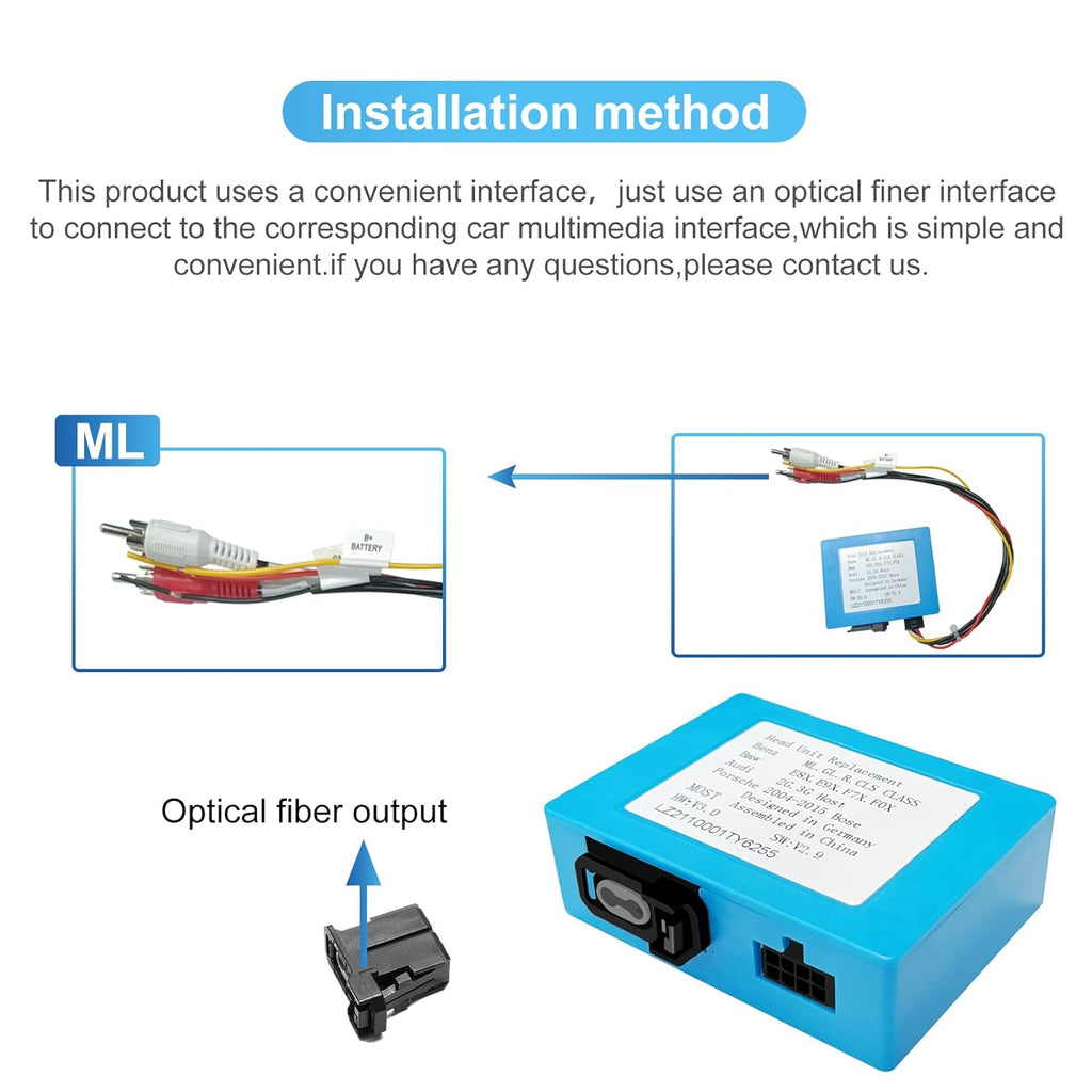 Optical Fiber Decoder Box for Car Stereo Radio D454034