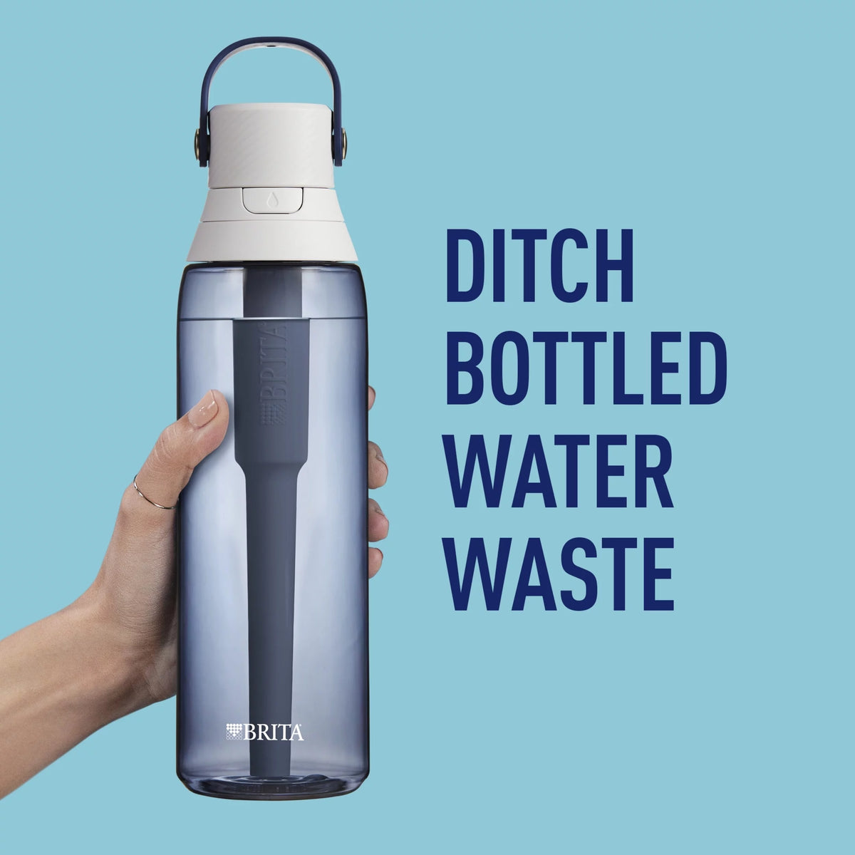 26oz Leak Proof Filtered Water Bottle with Straw U5109