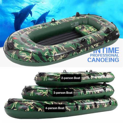10ft Inflatable Boat Set with Paddles Air Pump PVC W34095