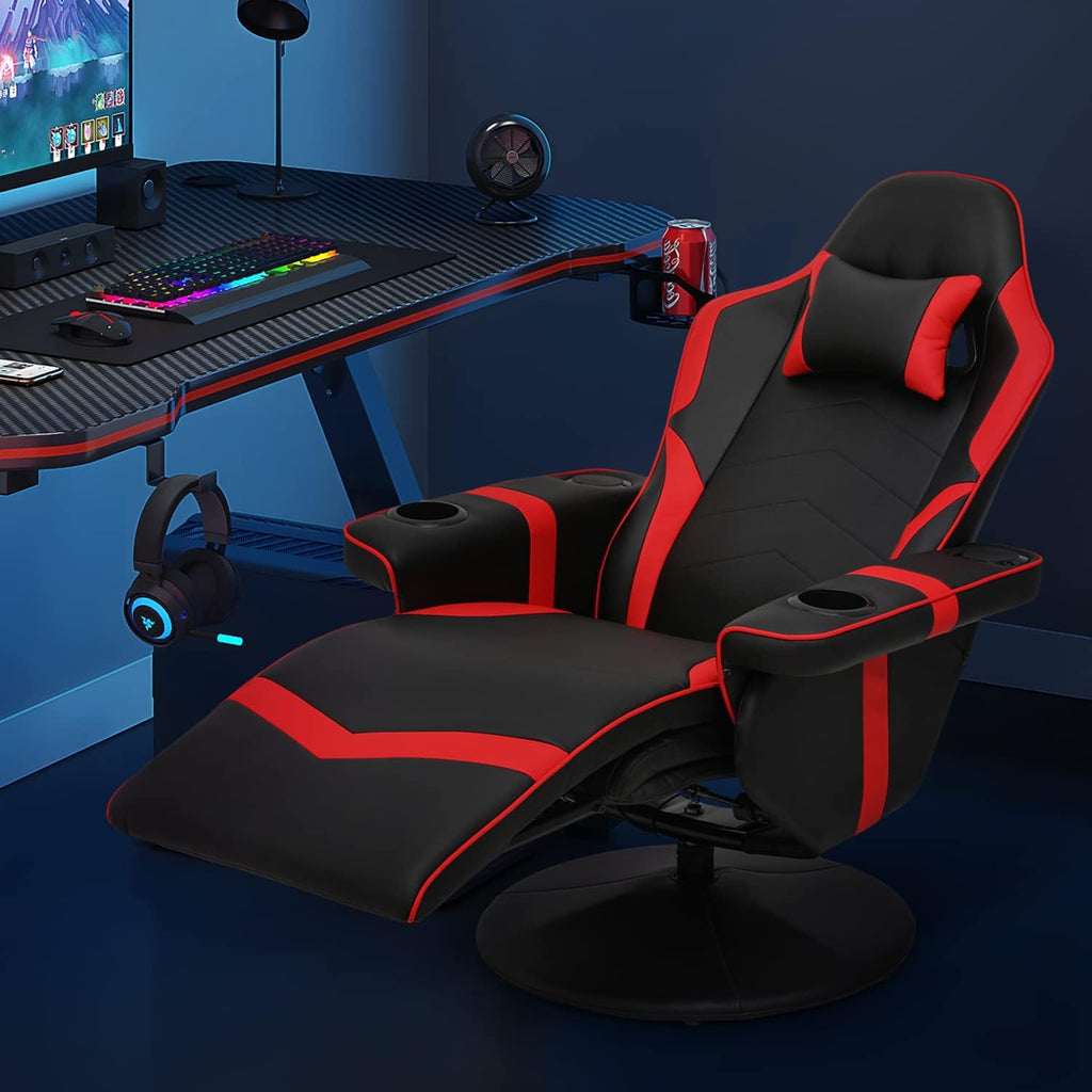 Red PU Leather Gaming Recliner Chair with Speakers G209