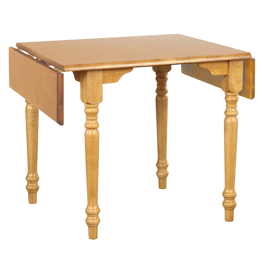 48" Extendable Drop Leaf Light Oak Wood Dining Table W45076