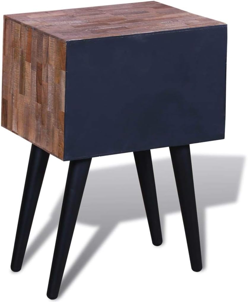 Side Cabinet with 2 Drawers Reclaimed Teak Wood F465883