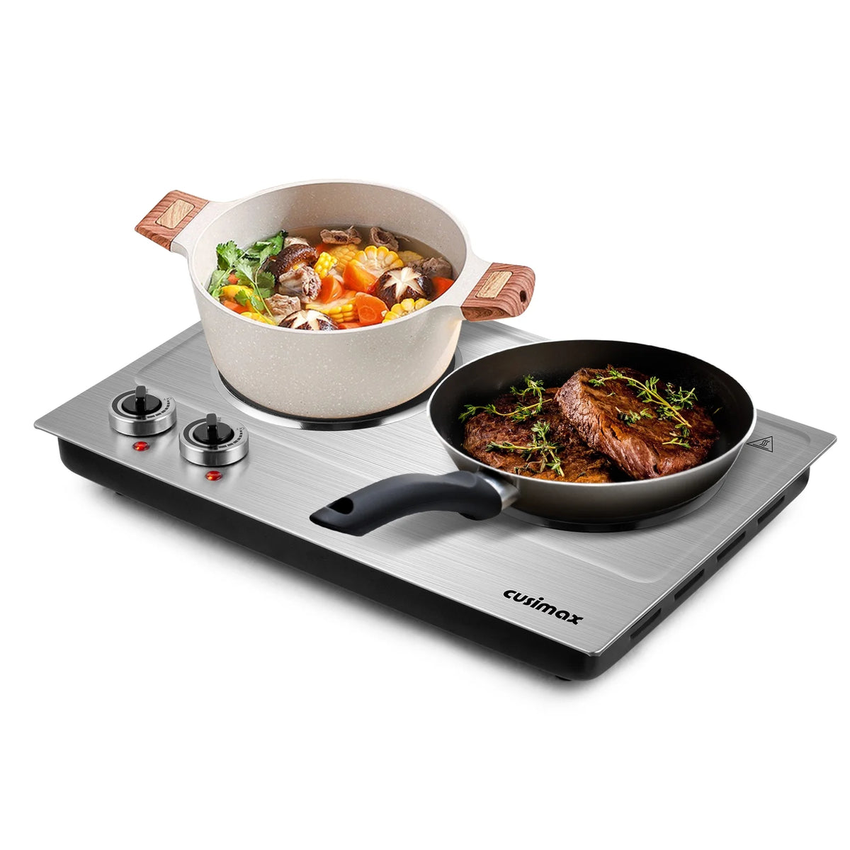 1800W Infrared Double Burner Electric Hot Plate Y1967