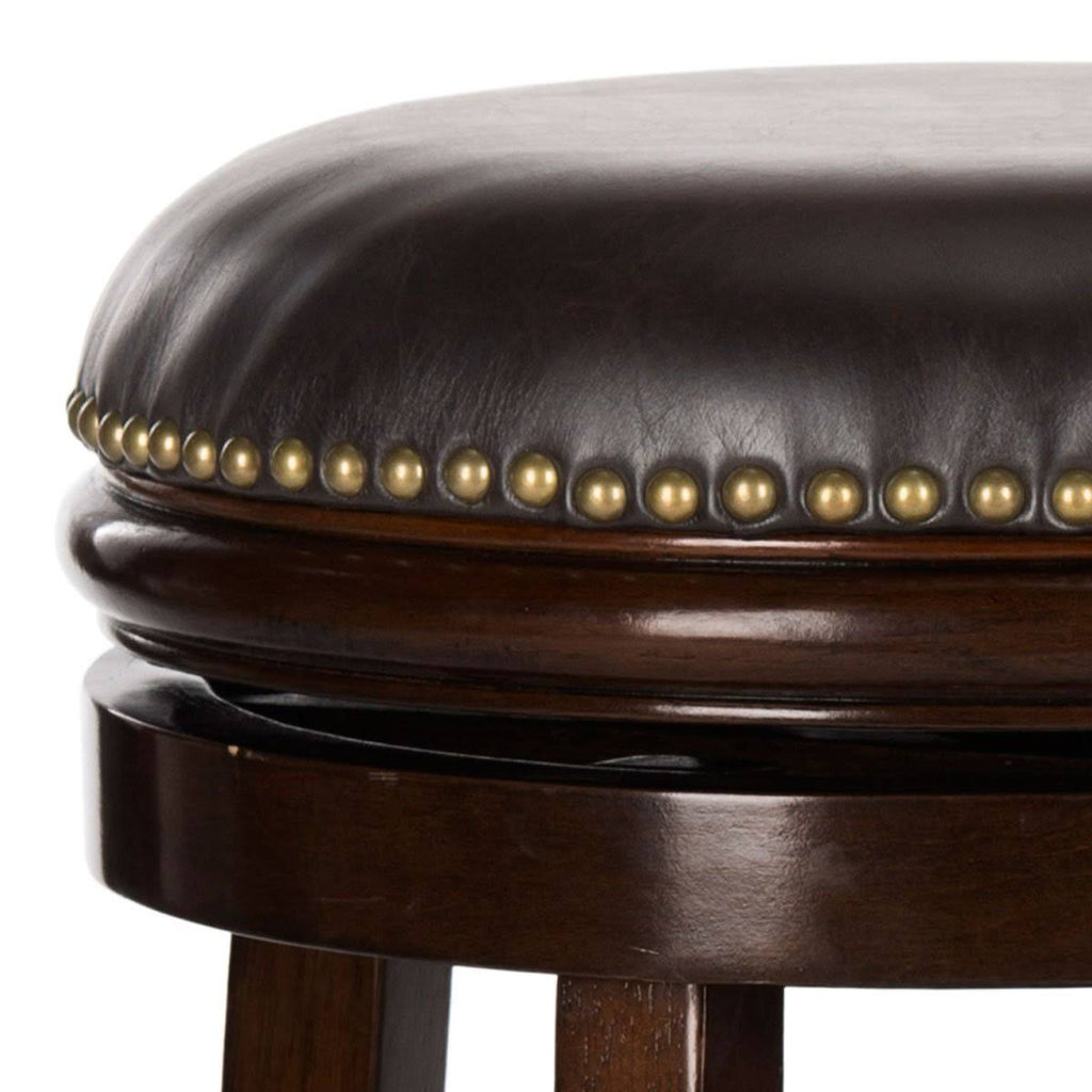 Walnut Brown Swivel Bar Stool I93789