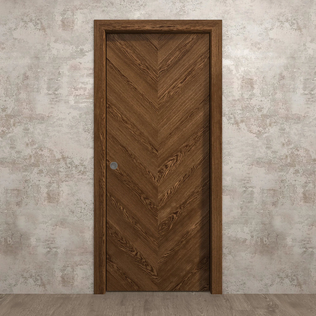 Sliding Pocket Door 18 x 84 inches Solid Wood C45568