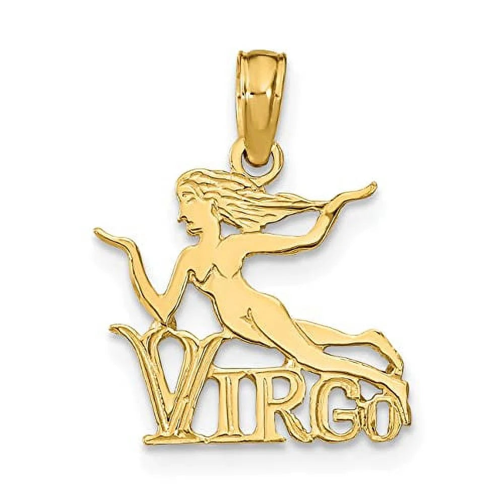 10K Yellow Gold Virgo Charm A7502