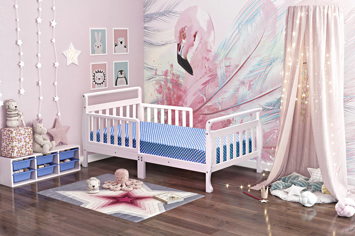 White Toddler Bed R9813