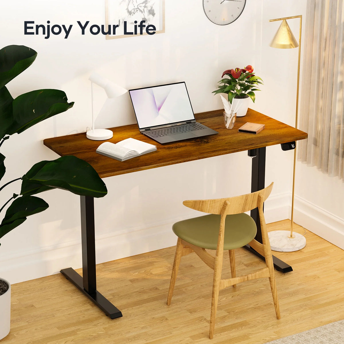 Electric Adjustable Standing Desk 48*24inch Sit Stand S61826