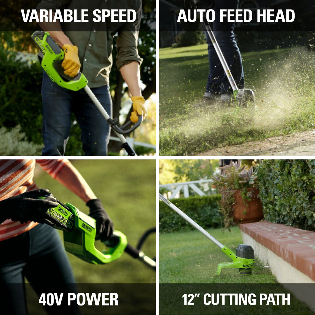 40V 12 String Trimmer with 2.0 Ah Battery & Charger X585131