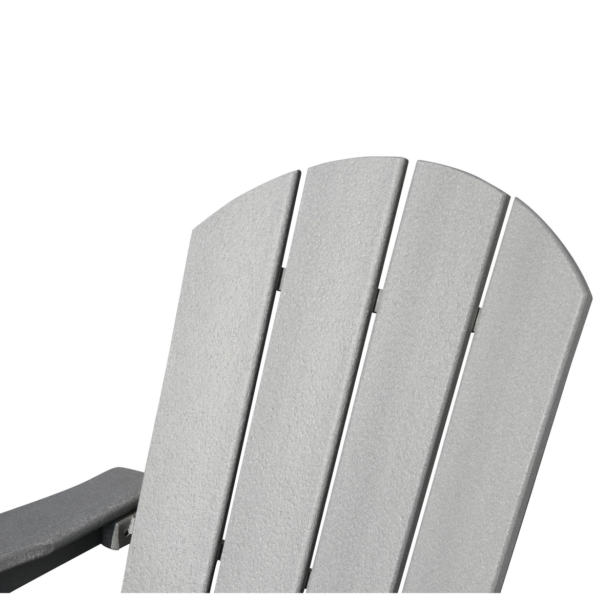 Grey Plastic Outdoor Adirondack Chair Y472