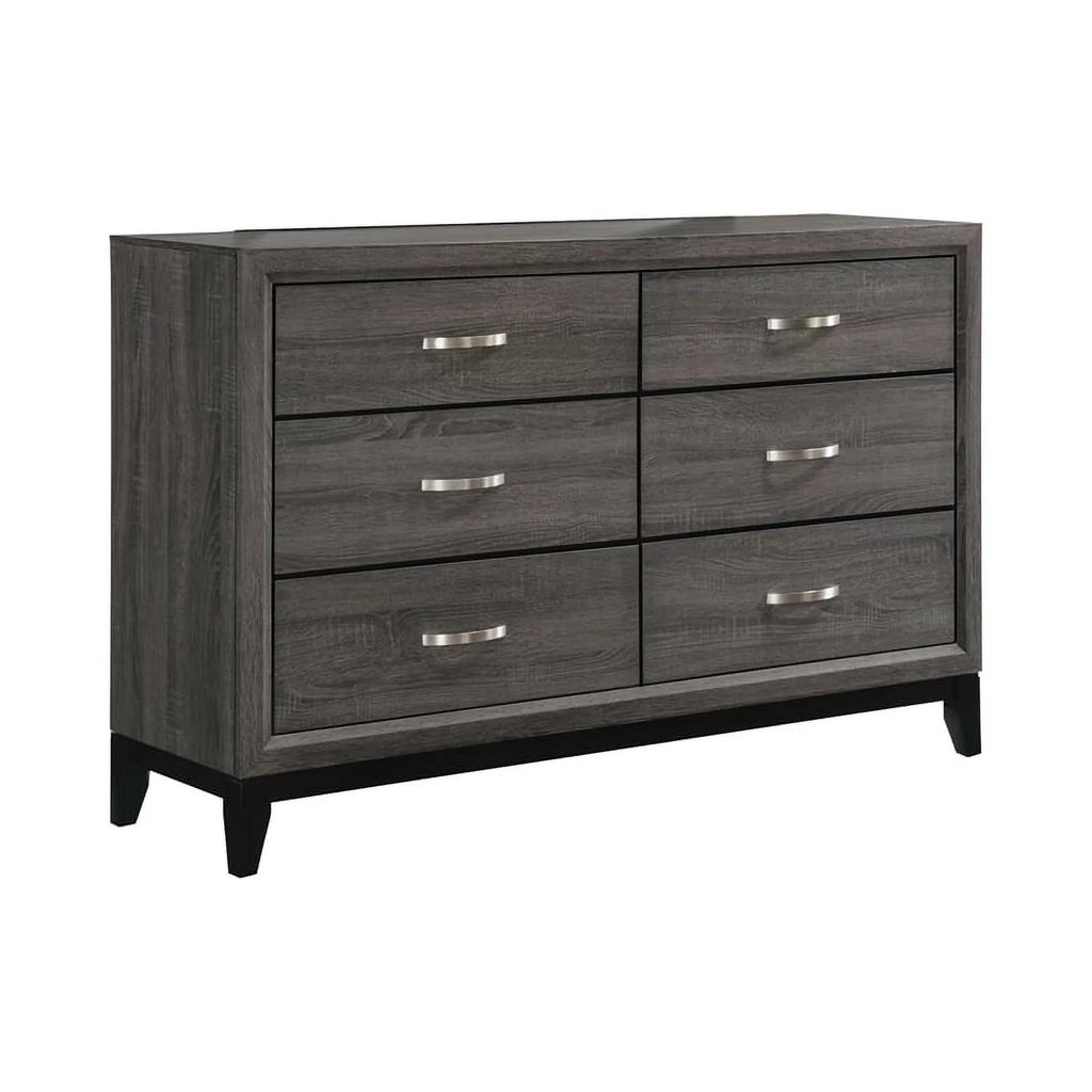 4-piece Grey Oak Bedroom Set G428894