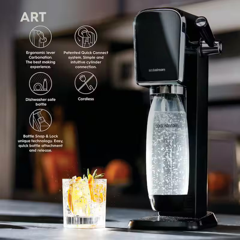 Black Sparkling Water Maker G467