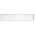 White-Matte Solid Aluminum Fixed Bar Supply/Return Air Vent Grille G3046
