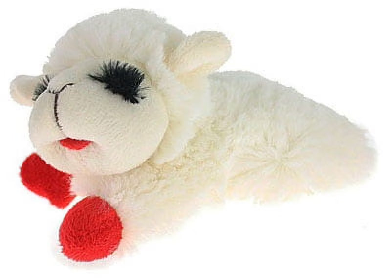 6" Mini Lamb Chop Plush Dog Toy N22486