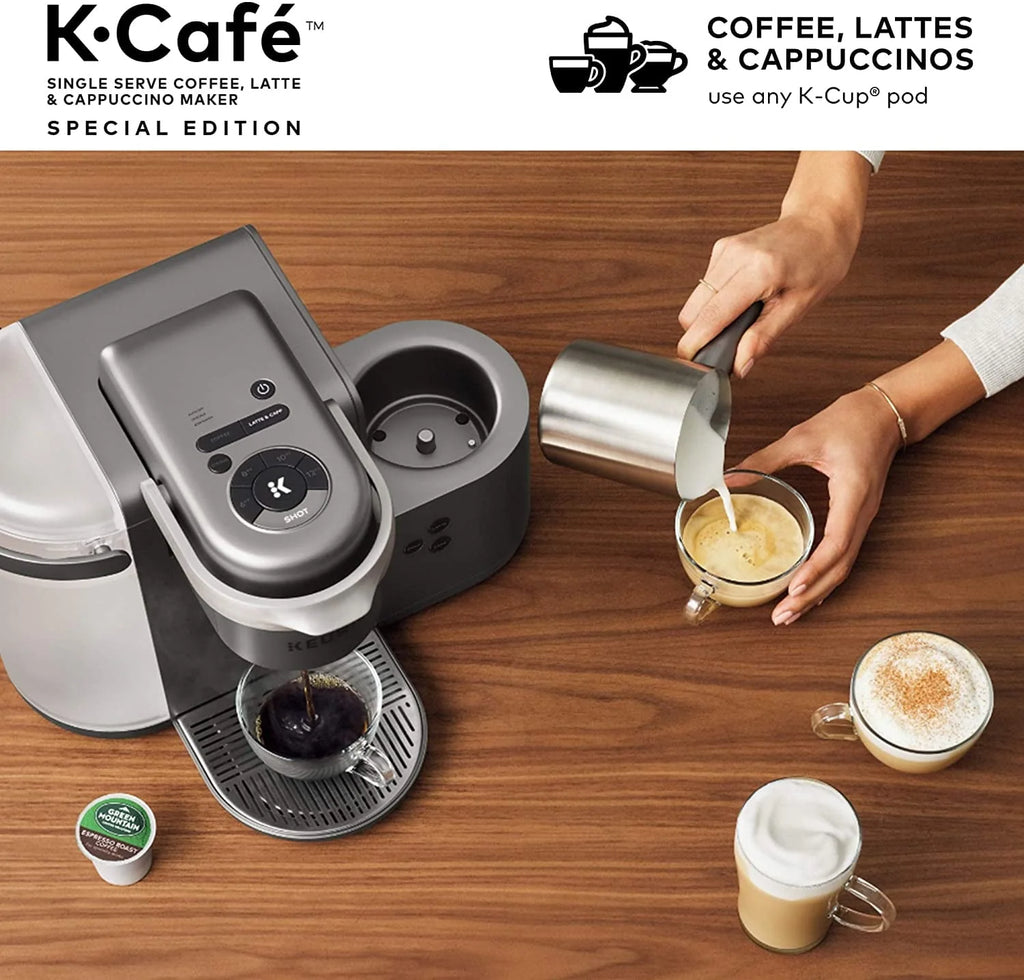 Single Serve Coffee Maker with Milk Frother L54862
