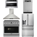 36 Electric Range, Range Hood, Refrigerator, Dishwasher and Microwave K7337
