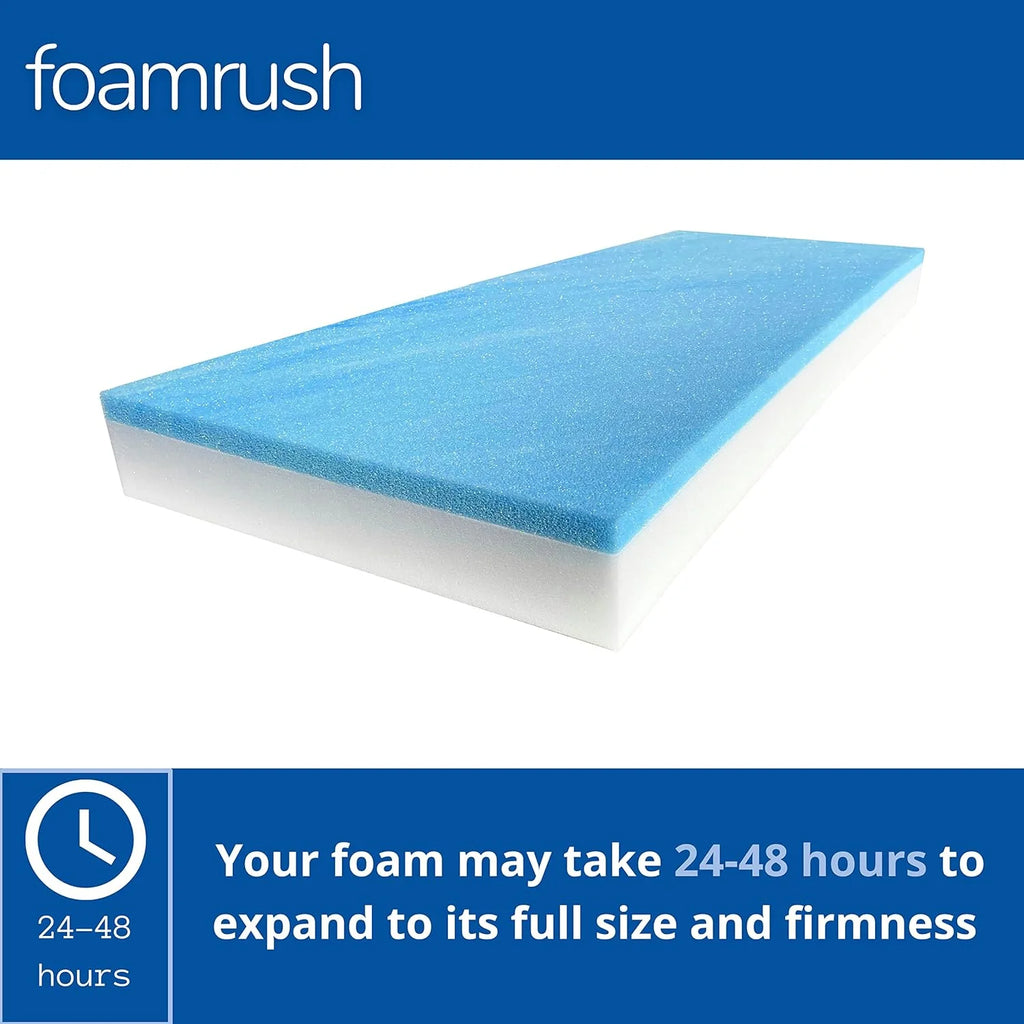 Cool Gel Memory Foam Bench Cushion Replacement Medium Firm I9644