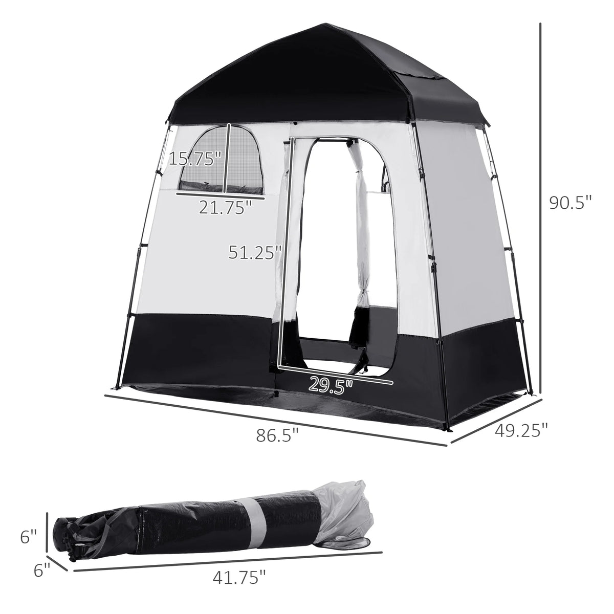 Pop Up Shower Tent with Carry Bag S11059