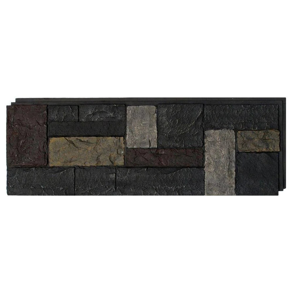 Castle Rock Ashford Charcoal Faux Polyurethane Stone Panel Z3071