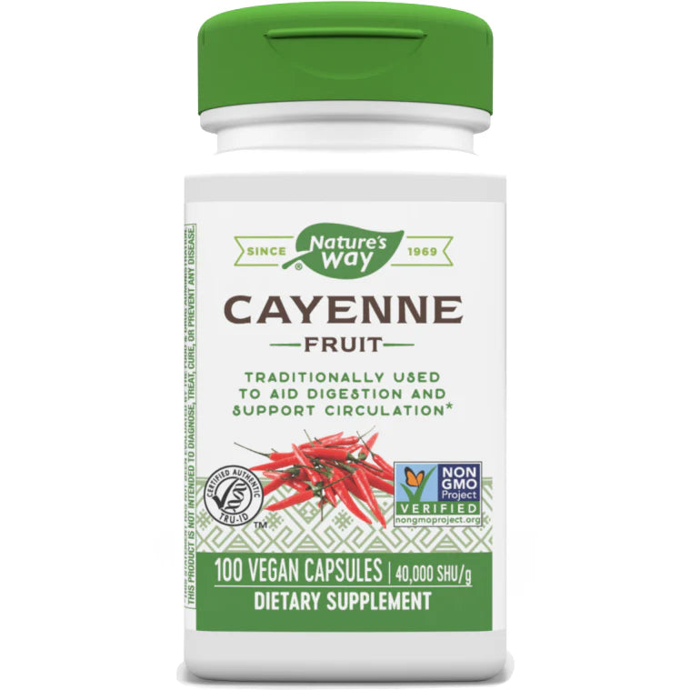 Cayenne Pepper 450 mg 100 Capsules Y36844