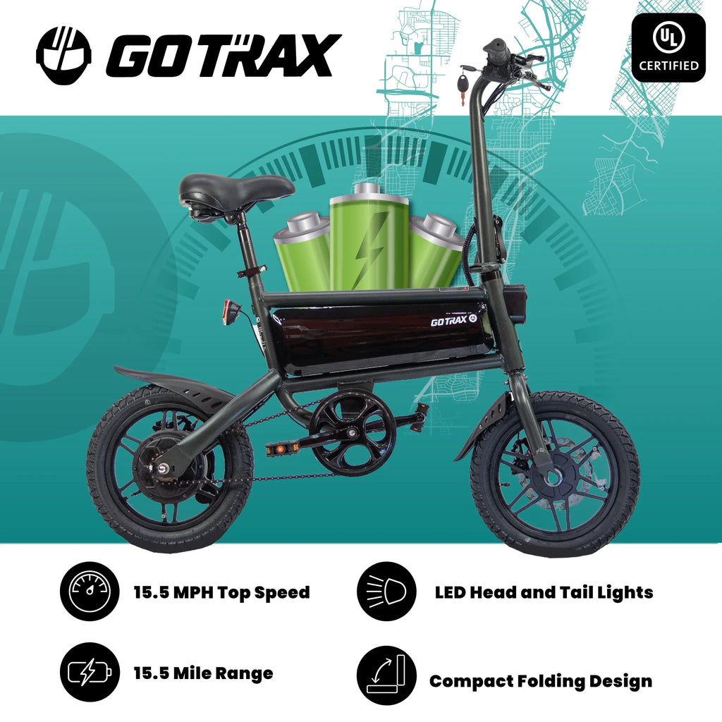 14 Folding Electric Bike 250W 15.5Mph Q593