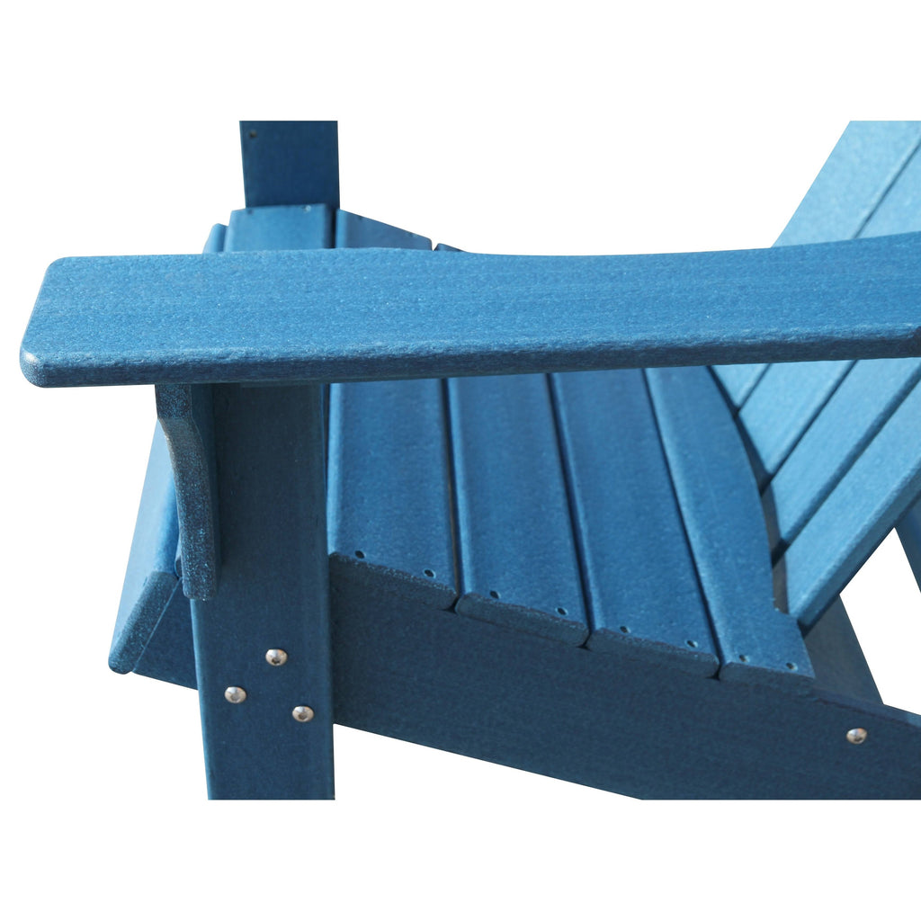 Grey Plastic Outdoor Adirondack Chair Y472