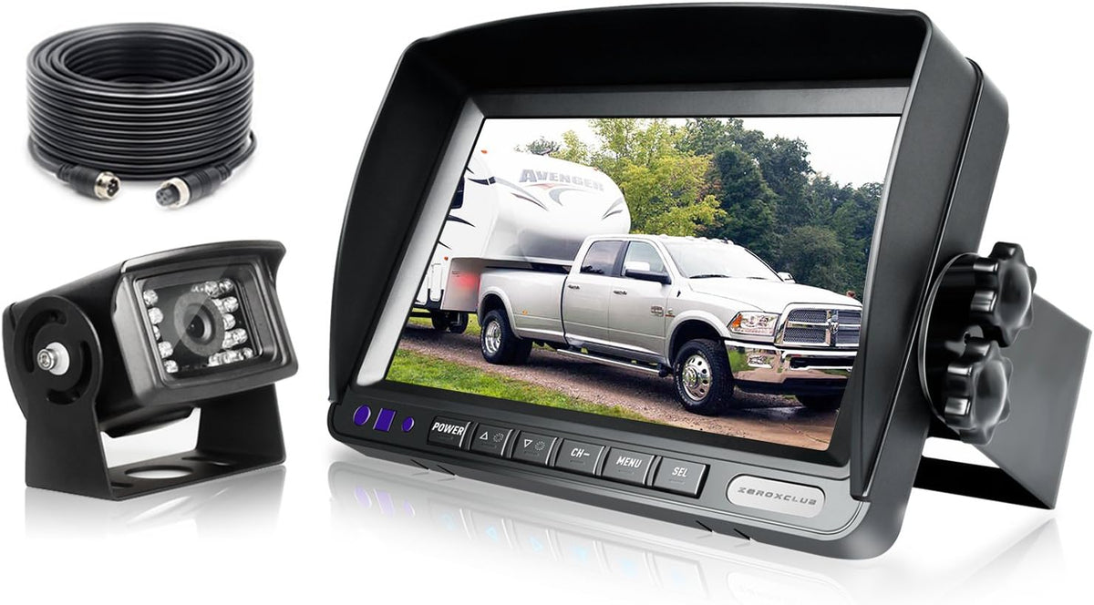 HD Wired Backup Camera System Kit with 7" LCD Monitor M464
