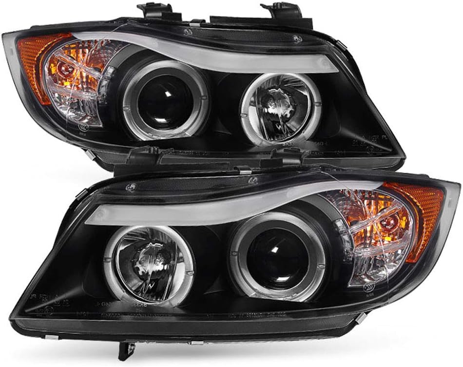 Black Projector Headlights Headlamps Assembly U47409