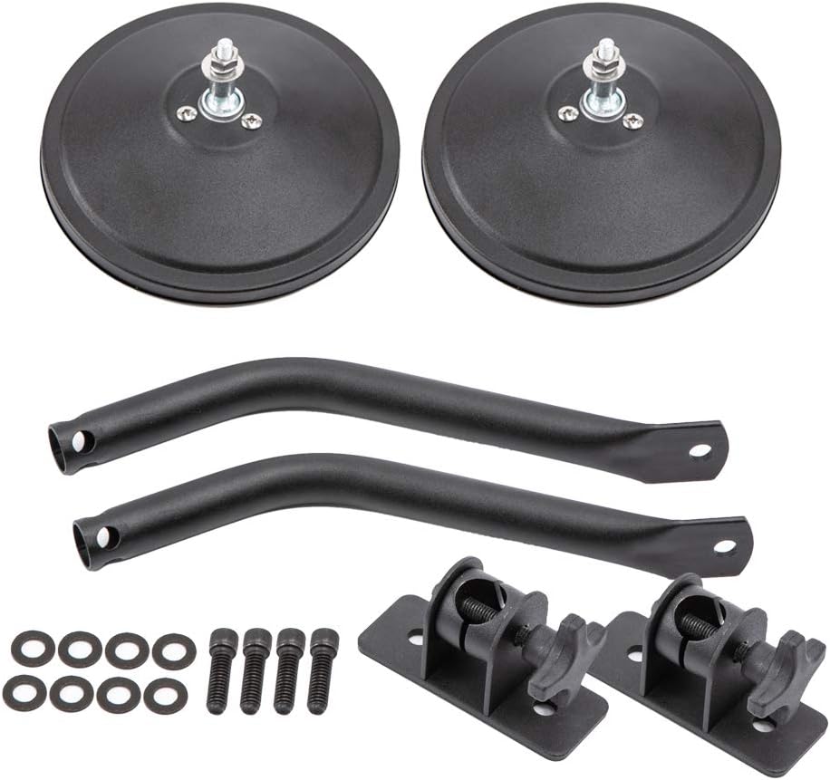 Exterior Mirror For Jeep Wrangler YJ/TJ/JK/JL Car Side Door Rearview Mirror Angle Shape Adjustable Blind Spot R868