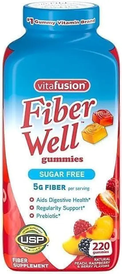 Sugar Free Gummies Supplement, Peach Strawberry BlackBerry, 220 Count R6843