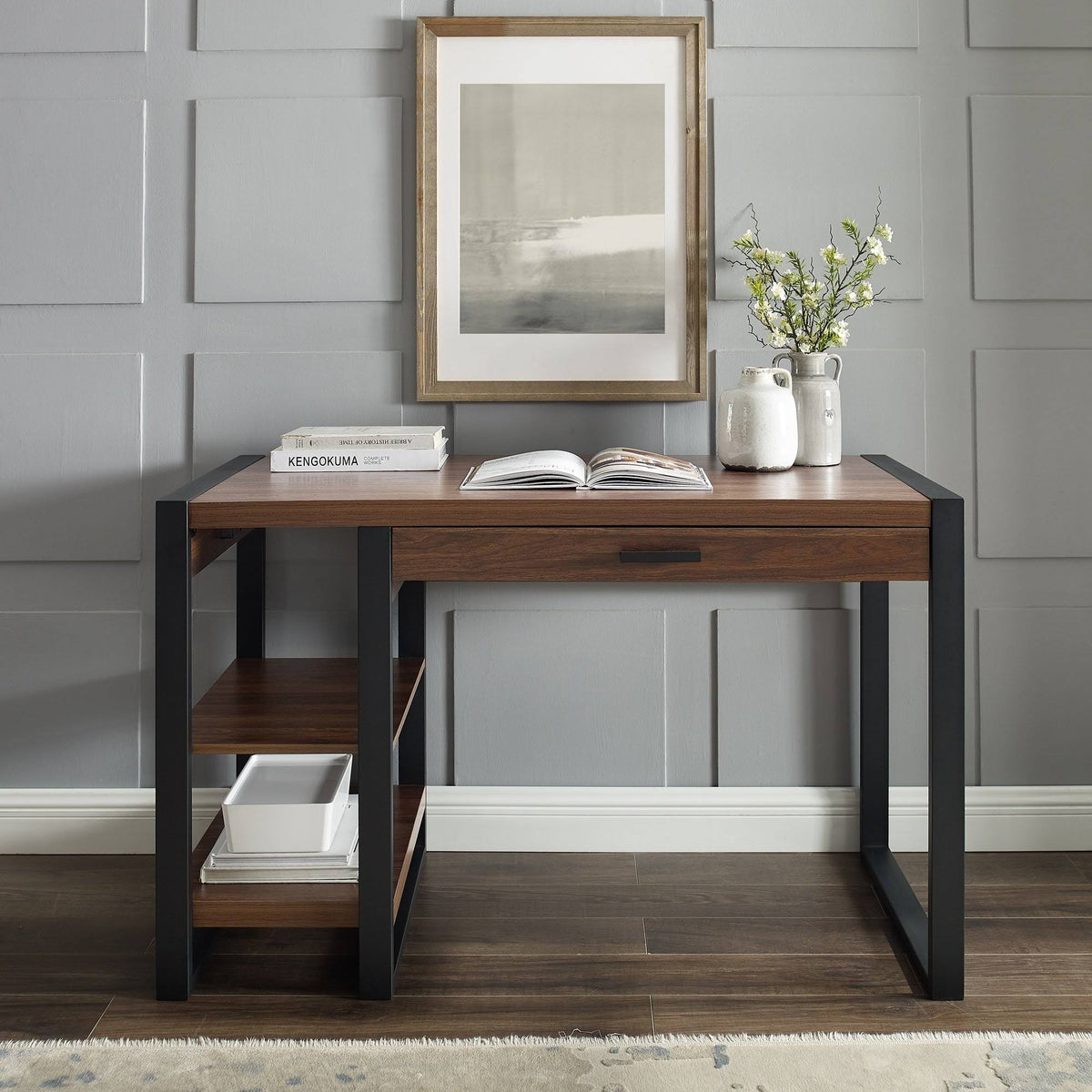 Dark Walnut Computer Desk E383937