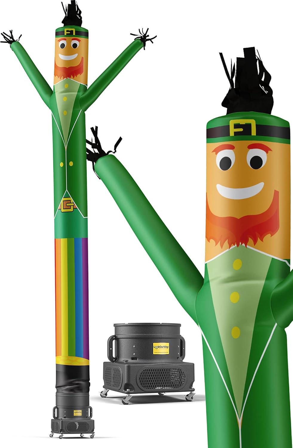 20-Feet Tall Air Dancers Inflatable Tube Man with 1 HP Sky Dancer Blower Q67527