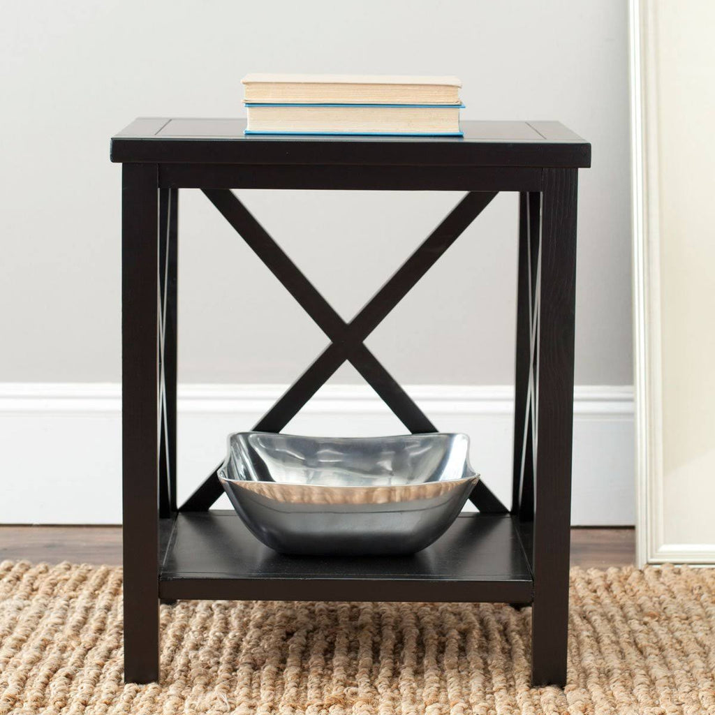 Dusty Green Cross Back End Table W165469
