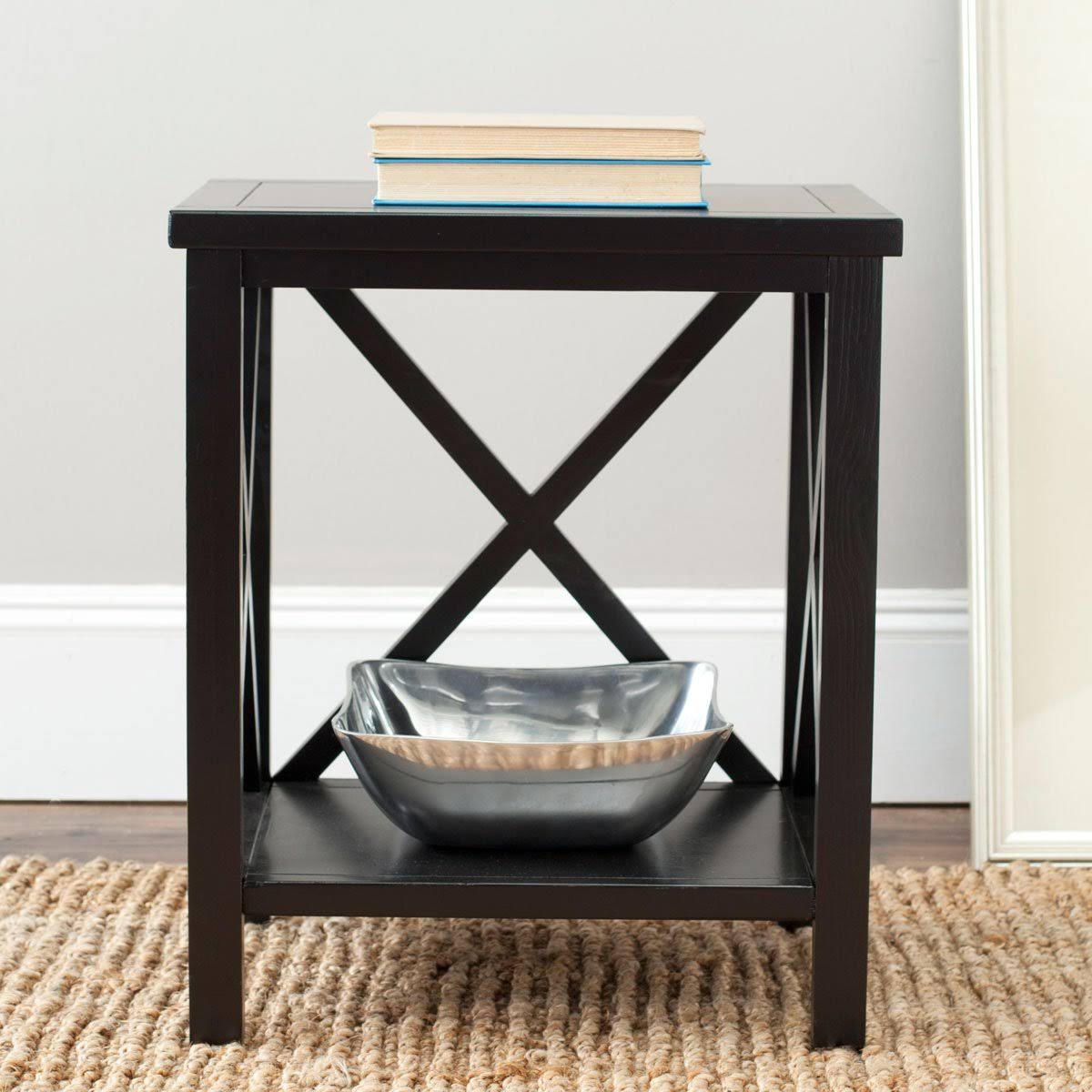 Dusty Green Cross Back End Table W165469