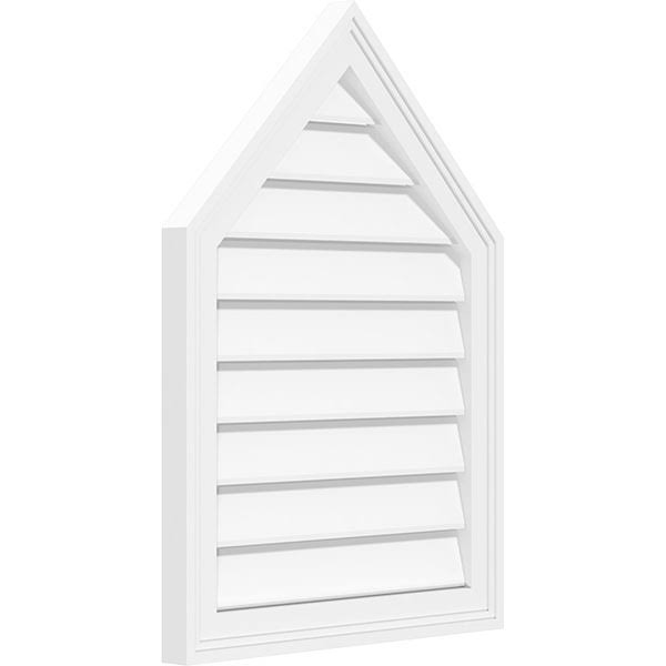 Peaked Top Surface Mount PVC Gable Vent G143