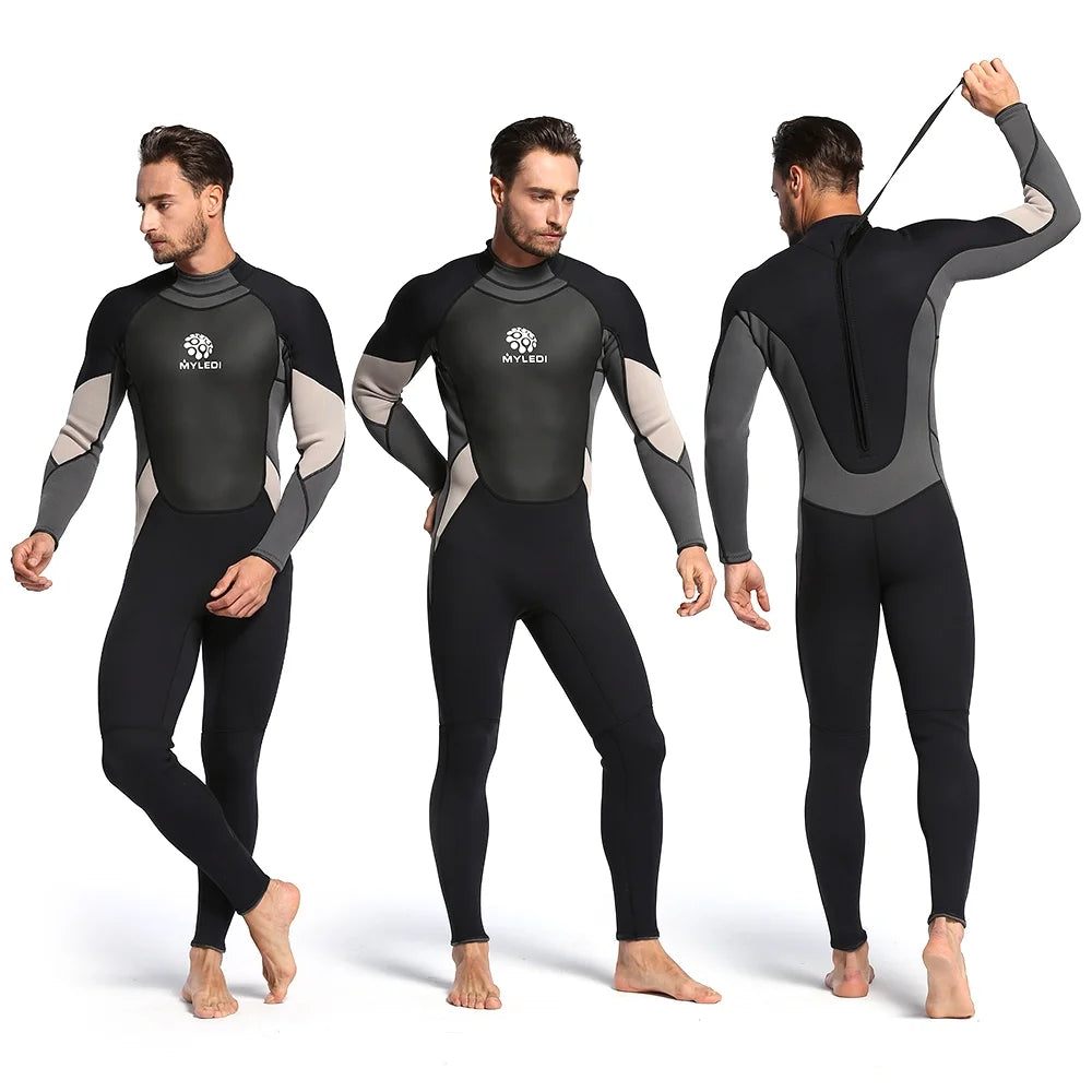 3mm Back Zip Full Body Wetsuit Jumpsuit F510