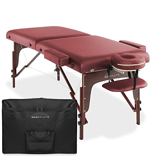 Lightweight Bi-Fold Memory Foam Massage Table with Carrying Case C804269