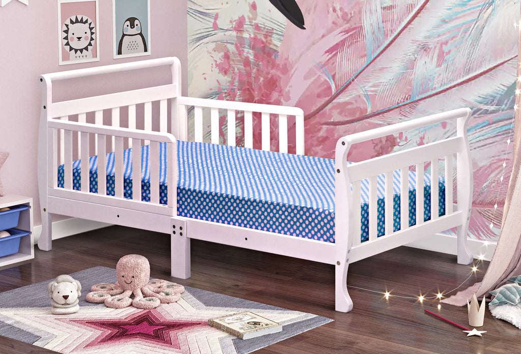 White Toddler Bed R9813