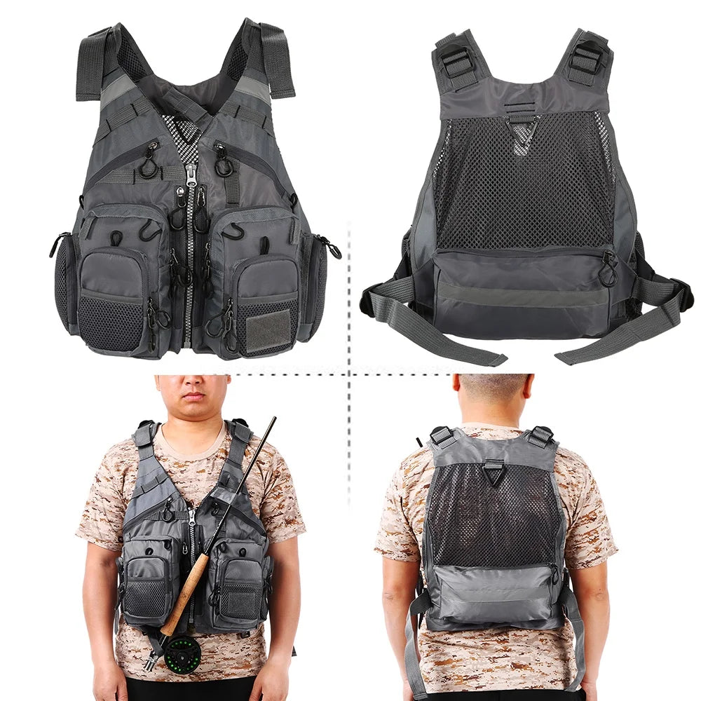 Outdoor Fishing Life Safety Jacket Floatation Device E74727