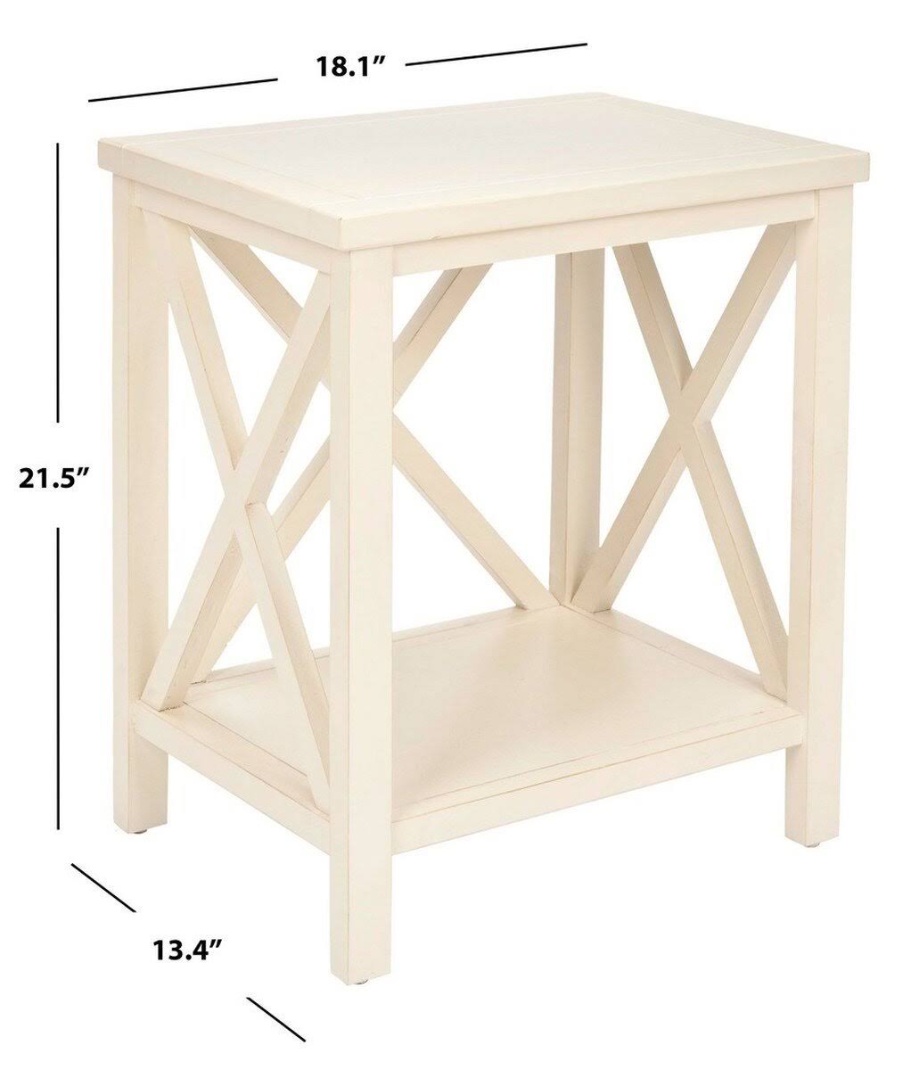 Dusty Green Cross Back End Table W165469
