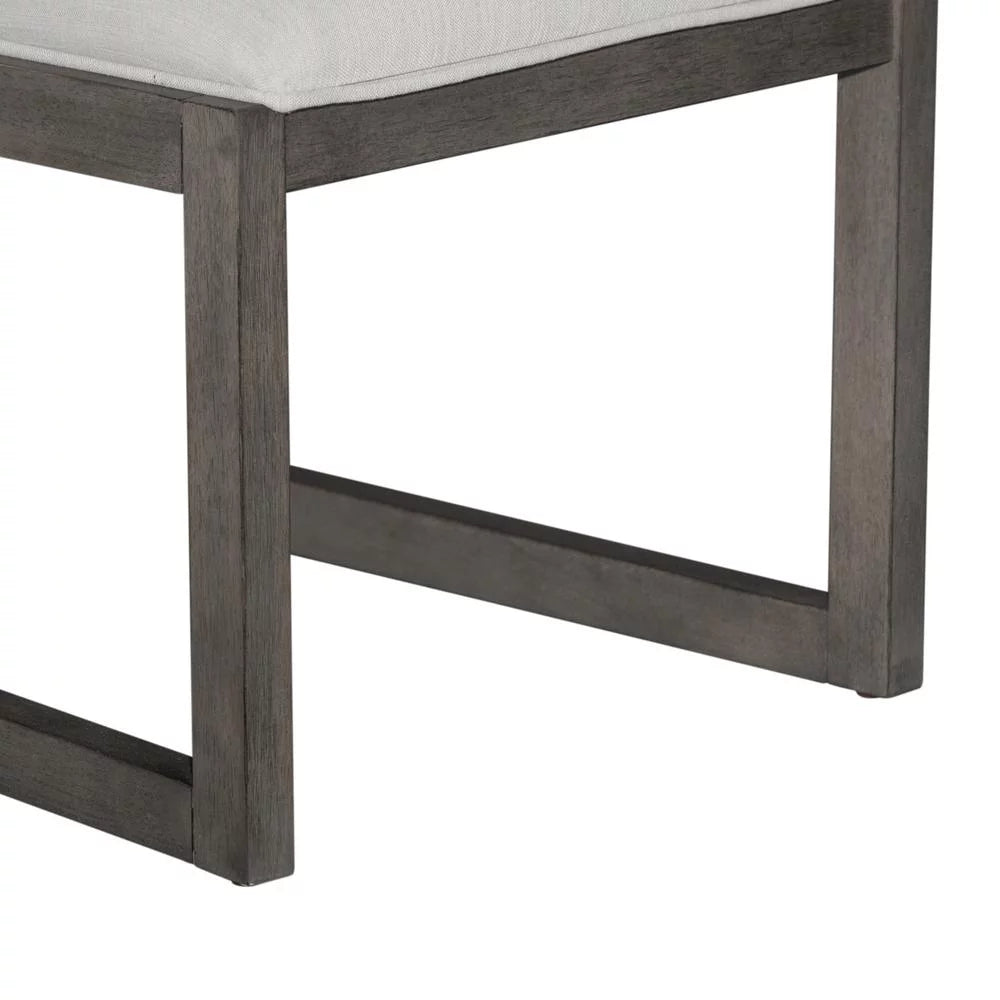 Panel Back Side Chair Set of 2 Grey N84094
