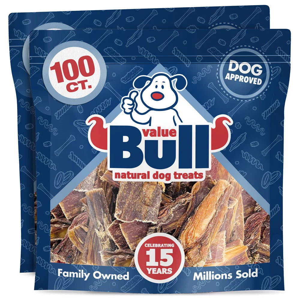 Beef Jerky Gullet Strips for Dogs, 200 Count W490206