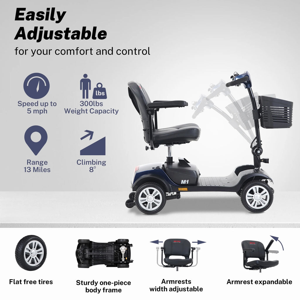 Blue 4 Wheel Mobility Scooter Z456483