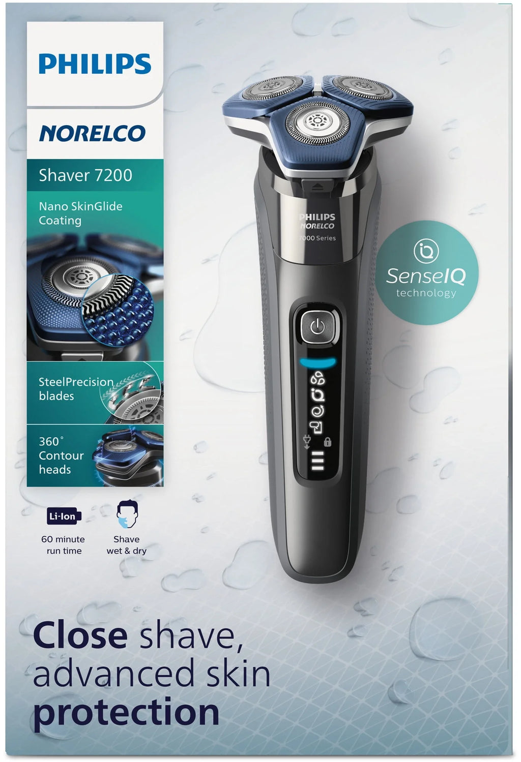 Rechargeable Wet & Dry Electric Shaver with Pop-Up Trimmer F96951