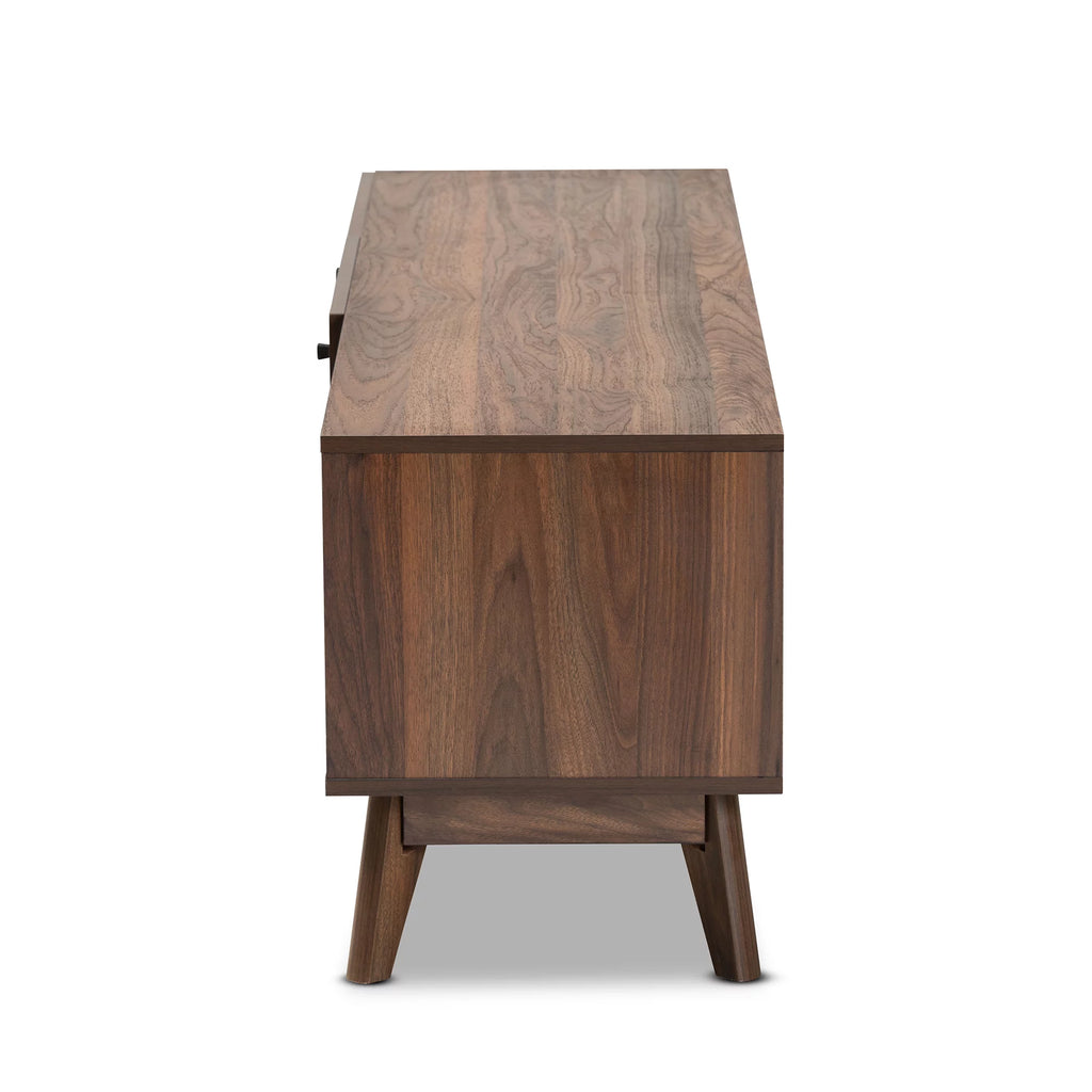 Walnut Brown Wood TV Stand N413429