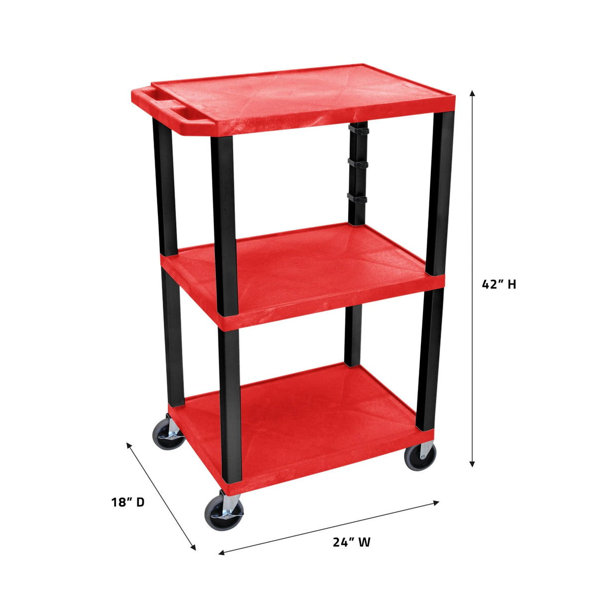 Tuffy Cart 3 Shelves Black O287