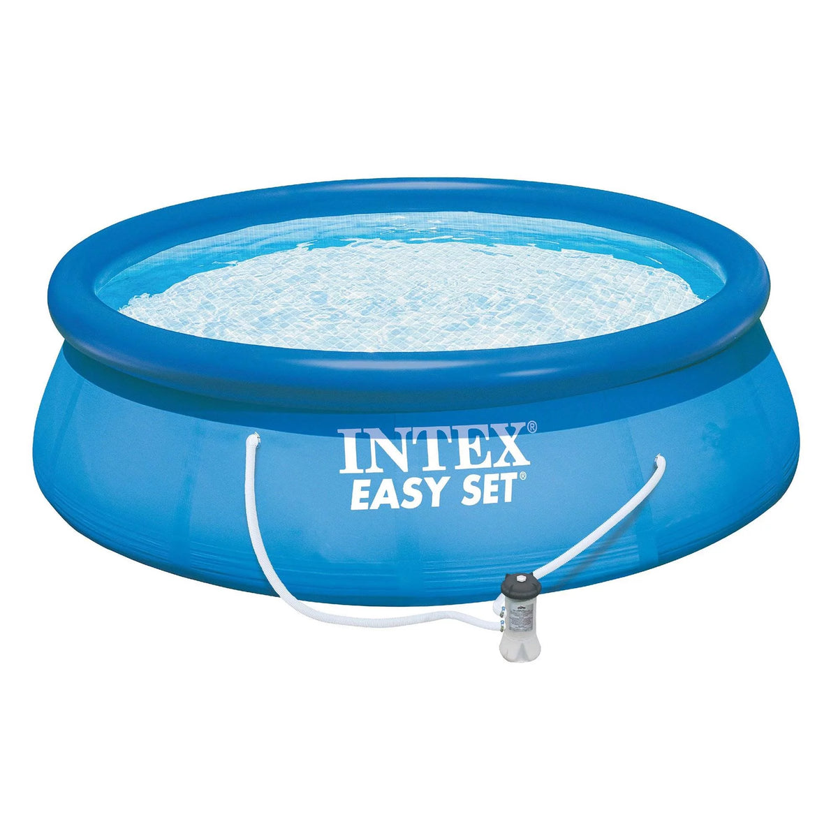 15ft x 48in Inflatable Above Ground Pool with Pump and Solar Cover X73394
