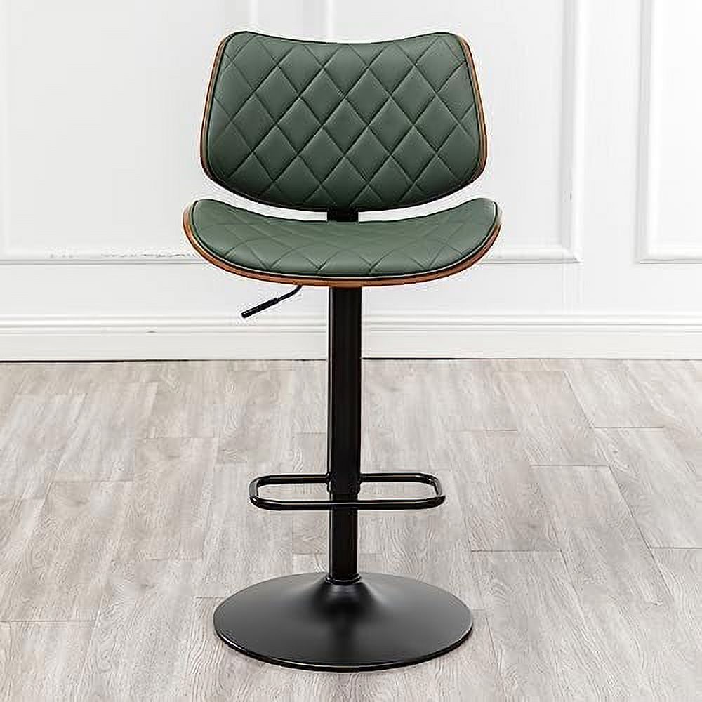 Beige Leather Swivel Stools Set of 2 Z492703