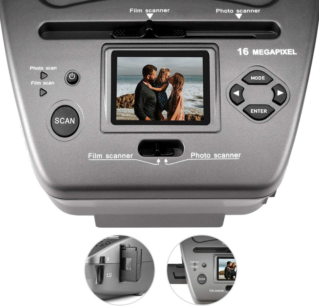 16MP Film Scanner with 2.4 LCD Screen W428